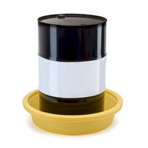 Yellow Drum Spill Tray for Contained Storage and Spill Control