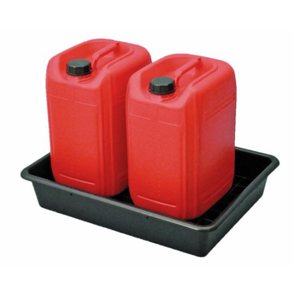 Pack of 2 Drum Containment Trays with Removable Grate