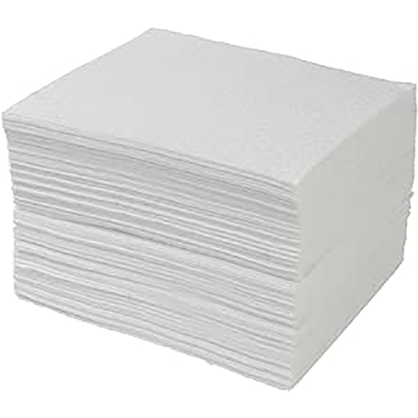 1.2L Heavy Weight Absorbent Oil & Fuel White Pads