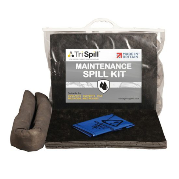 Maintenance Spill Kit Clip with Top Bag Disposable Spillage Kit for General Purpose