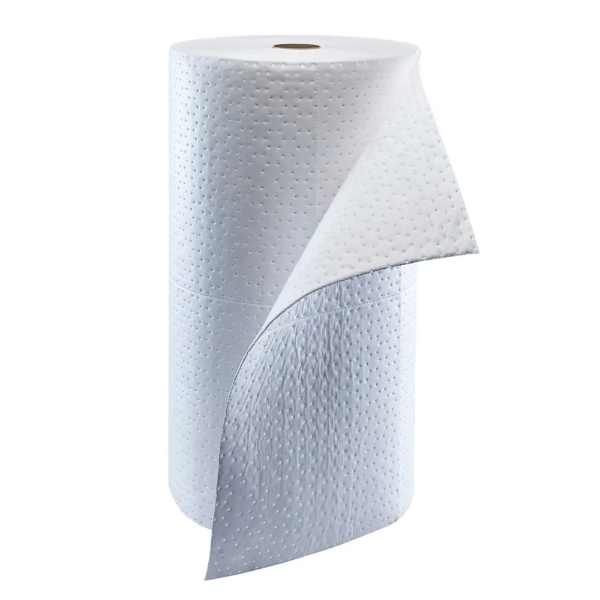 Oil Spill Safe Poly Wrapped Roll for Absorbs Oils, Fuels and Solvents