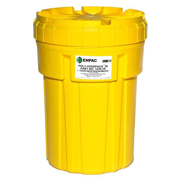 Overpack Polyethylene Drum Container Ideal all Spills and Leaks