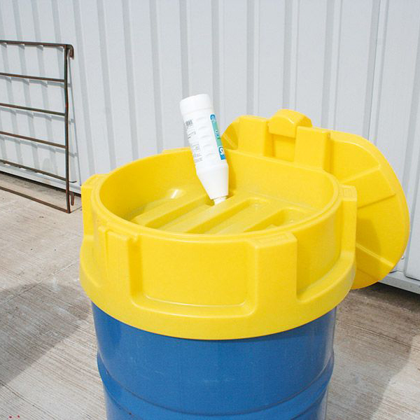 Universal Drum Funnel with Lid Perfect for Collecting Chemical Spills & Oil