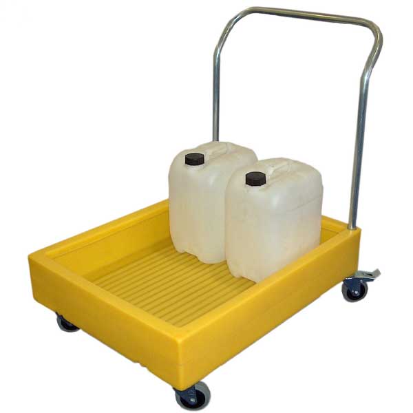 Yellow Polyethylene Drum Trolley