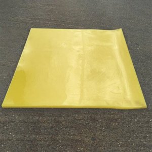 Yellow Reusable Polyurethane Drain Cover Effective Spill Prevention & Chemical Resistance